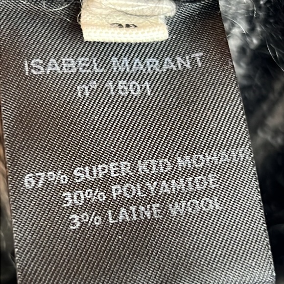 Isabel Marant Etole black white knit sweater mohair wool blend quite classic - Picture 7 of 14